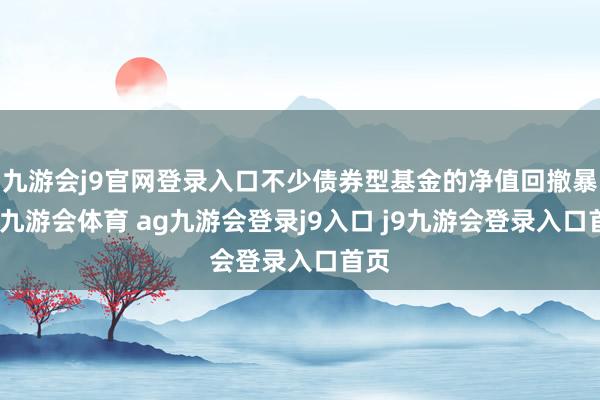 九游會j9官網(wǎng)登錄入口不少債券型基金的凈值回撤暴露-九游會體育 ag九游會登錄j9入口 j9九游會登錄入口首頁
